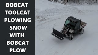 BOBCAT TOOLCAT PLOWING SNOW [upl. by Hako]