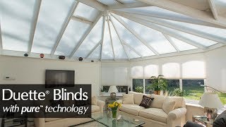 Duette® Blinds with pure™ Technology  Conservatory Blinds Limited [upl. by Neelhsa121]