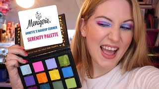 Eye Swatches Comparisons amp First Impressions  Serenity Palette  hot vegan hannah [upl. by Morez]