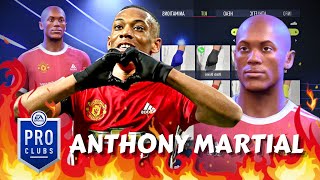 FIFA 22 Anthony Martial Pro Clubs Creation [upl. by Ahseel]