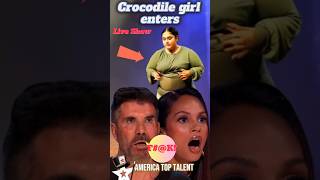 OMG 😱 AGT 2024 Crocodile Girl shocked World with magical dance AmericasGotTalent Magic [upl. by Amsirhc251]