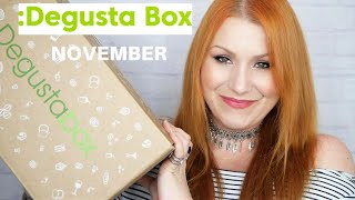 Degustabox Uk November £1299 Food Subscription Box Unboxing [upl. by Dnaltiak]