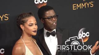 Chris Rock Megalyn Echikunwoke arriving at the 2016 EMMY Awards [upl. by Porett381]