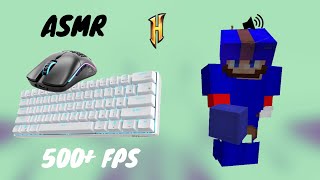 SWEATY Keyboard  Mouse Sounds ASMR  Hypixel Bedwars [upl. by Drice]