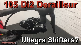 Shimano 105 R7150 Di2 Derailleur With Ultegra R8150 Shifters [upl. by Irat]