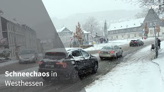 Schneechaos in Wiesbaden und im Untertaunus [upl. by Aleka370]