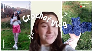 •°crochet with me  halloween costume°•crochet vlog 3 [upl. by Noak]