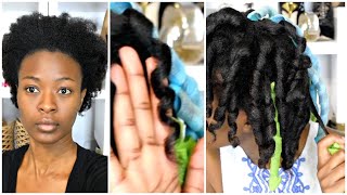 Heatless Curls  Curflormers on Stretched Natural Hair  Pure Estrogen [upl. by Bertine]