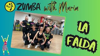 Myke Towers  La Falda  ZUMBA with MARIA [upl. by Nyvets234]