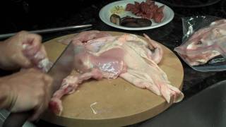 One Chicken Two Dishes Deboning a Whole Chicken [upl. by Ehrman]