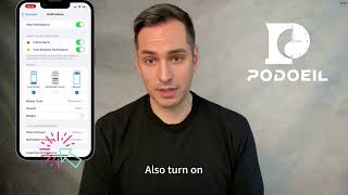 PODOEIL Smart Watch How to configure message notifications for iPhone users [upl. by Ecnedac]