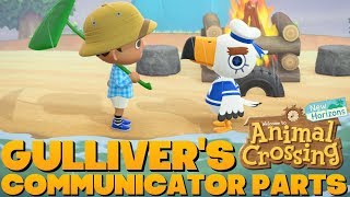 Animal Crossing New Horizons  Finding Gullivers Communicator Parts [upl. by Yeldarb386]