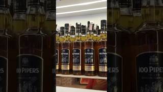 Indian whiskey bottles 100pipers royalstage blender imperialblue whiskey rum [upl. by Eiramyma]