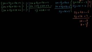 basiswiskunde oplossen stelsel 3 vergelijkingen [upl. by Saundra43]