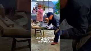 Cara pembuatan sepatu bambu buatan tangan‼️🤩 [upl. by Weinhardt]