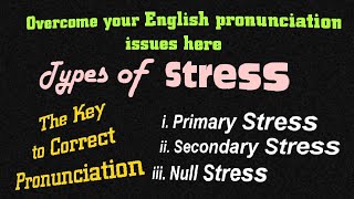 Types of Stress in English  Primary Stress  Secondary Stress  English Stress English5Days [upl. by Dawna813]