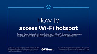 CarNet and your Volkswagen How to Access WiFi hotspot Crosby Volkswagen [upl. by Carole780]