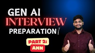 Generative AI Interview Series Part 2 – Artificial Neural Networks ANN genai ai [upl. by Antoinetta111]