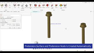 HyperWorks 2021 Creating Abaqus 3D Bolt Pretension [upl. by Anthe51]