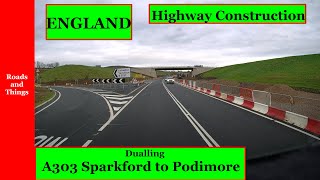 FEB 2024 UPDATE  A303 Dualling Eastbound Podimore to Sparkford Near Yeovil Somerset ENGLAND [upl. by Innos]