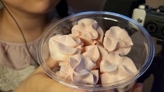 바사삿 소리좋은 머랭쿠키 노토킹 이팅사운드 먹방  meringue cookies no talking eating sound mukbang ASMR [upl. by Carnay]