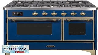 Majestic II Series 40quot Dual Fuel Range w 6 Burners BrassMidnight Blue Review [upl. by Ronald620]