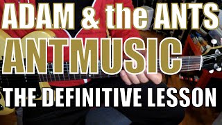 Adam and the Ants  Antmusic  Guitar Tutorial [upl. by Eimat]