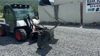 Bobcat 72quot V Blade Snow Plow For Bobcat 5600 Toolcat 7 Pin Attachment Control For Sale Nice Blade [upl. by Ahtar]