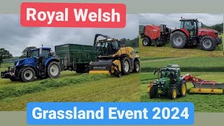 Royal Welsh Grassland Event Ceredigion 2024 Modern machinery Trawsgoed Aberystwyth University [upl. by Ginnie]