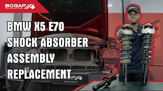 BMW X5 E70 Shock Absorber Assembly Replacement（EN） shock absorber shock absorber assembly [upl. by Essinger]