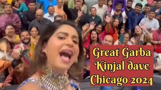 Kinjal dave garba 2024Kinjal dave live garbaChicago garba 2024usa garba 2024non stop garba🇱🇷❤️🇮🇳 [upl. by Nylessoj]