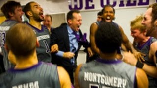 Wildcats Celebrate Chris Collins First Big Ten Win [upl. by Margi]