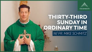 Thirtythird Sunday in Ordinary Time  Mass with Fr Mike Schmitz [upl. by Aihsiym]