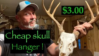 How to mount a euro deer skull DIY Hanger [upl. by Nitas]