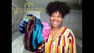 quotSassy Creations Bonnetsquot Review  BlackOwnedBusiness [upl. by Asirehc246]