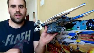 07 Lego Star Wars UWing fighter bemutató elemzés [upl. by Atiroc494]