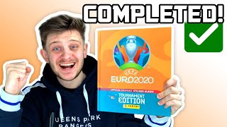 I COMPLETED my PANINI EURO 2020 Sticker Album Tournament Edition [upl. by Rehpotsirahc]