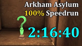 Batman Arkham Asylum Speedrun 100 in 21640 obsolete [upl. by Auqenehs]