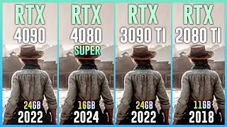 RTX 4090 vs RTX 4080 SUPER vs RTX 3090 TI vs RTX 2080 TI  Test in 20 Games [upl. by Attaynik]