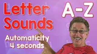 Letter Sounds Automaticity  Upper Case  4 Seconds  Jack Hartmann [upl. by Adnovay901]