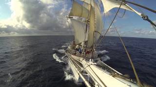 Riding the bowsprit of quotStatsraad Lehmkuhlquot  The Tall Ships Races 2014 [upl. by Seow522]