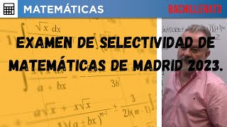 SELECTIVIDAD MATEMÁTICAS MADRID 2023 DISCUTIR UN SISTEMA DE ECUACIONES LINEALES [upl. by Berenice333]