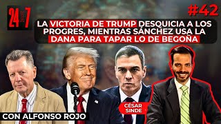 La victoria de Trump desquicia a los progres mientras Sánchez usa la DANA para tapar lo de Begoña [upl. by Sarazen]