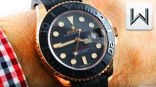 Rolex Yacht Master 37mm MidSize Silicon55Hour 268655 Luxury Watch Review [upl. by Petrie]