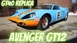 1970 Fiberfab Avenger GT12  GT40 Replica  1 Owner  SOLD [upl. by Aisyram]