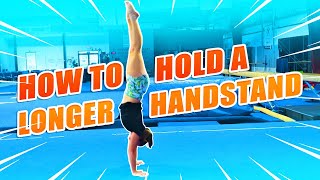 Gymnastics How To Hold A Handstand Longer Rachel Marie [upl. by Nosac]