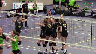 Volleybal Dames 1e Divisie A SudosaDesto D1  WVC Volley D1 16032019  Kampioenswedstrijd [upl. by Leann]