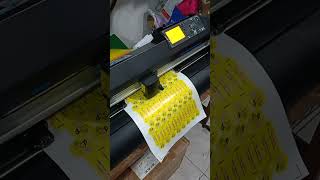 Unlock the Hidden Process of Sticker Cutting cuttingsticker Sticker vinylstickers [upl. by Syned]