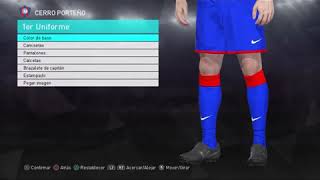 KIT CAMISETA TITULAR DE CERRO PORTEÑO PARA PES 2018 PS3 Y PS4LINK DE DESCARGA EN LA DESCRIPCIÓN [upl. by Holey237]