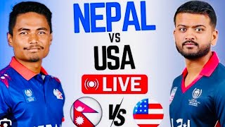 Live Cricket Nepal Vs USA 2024 [upl. by Inail90]